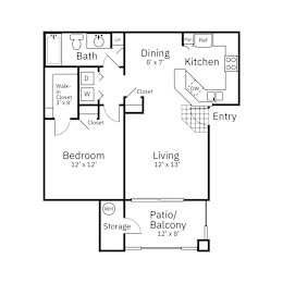 1 bed, 1 bath, 721 sqft, $1,295