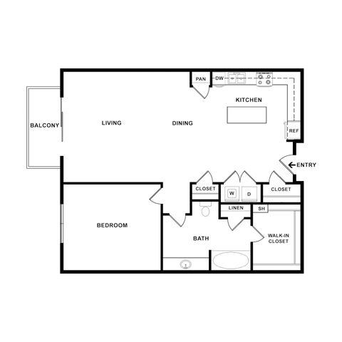 1 bed, 1 bath, 954 sqft, $1,797