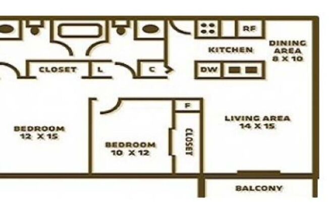 2 beds, 1.5 baths, 950 sqft, $699