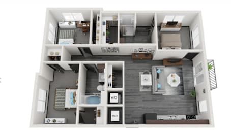 3 beds, 2 baths, 1,117 sqft, $1,649