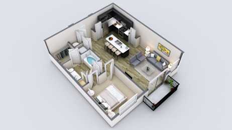 1 bed, 1 bath, 811 sqft, $1,750