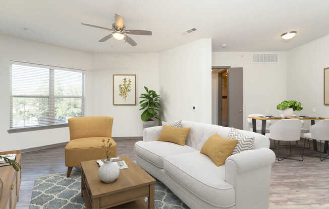 Living Room with Hard Surface Flooring