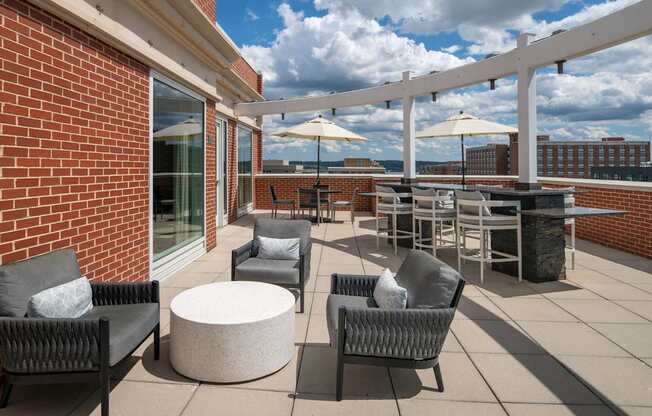 Photo of rooftop lounge