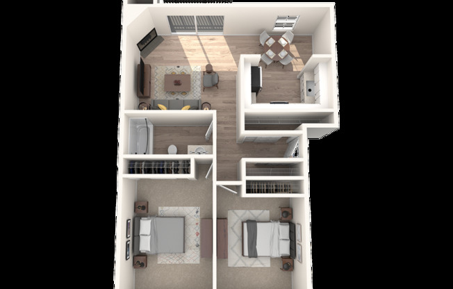 2 beds, 1 bath, 950 sqft, $2,443