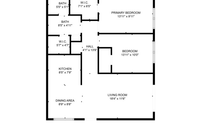 2 beds, 1 bath, $915, Unit 5908-003