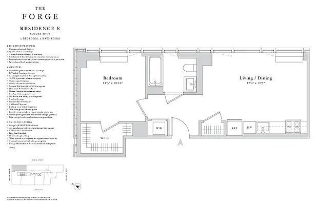 Studio, 1 bath, $4,406, Unit 32E