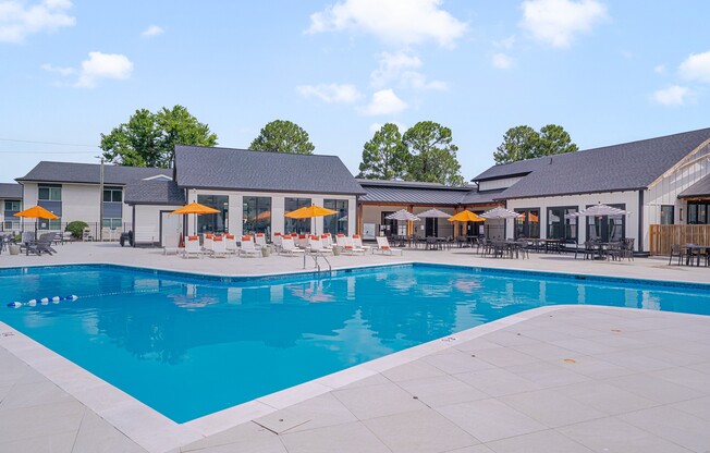 Relax in style at Crossings @ 501 Apartments, where a stunning pool and inviting lounge area await you. Soak up the sun on our spacious deck or gather with friends for a fun day by the water. Make it yours today!