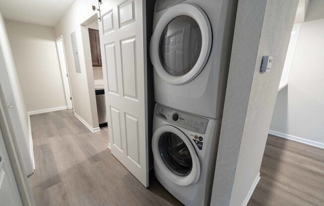 In unit washer and dryer at Alpine Slopes Apartments near Grand Rapids, MI
