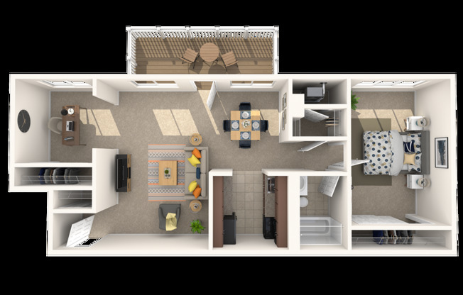 1 bed, 1 bath, 708 sqft, $1,816