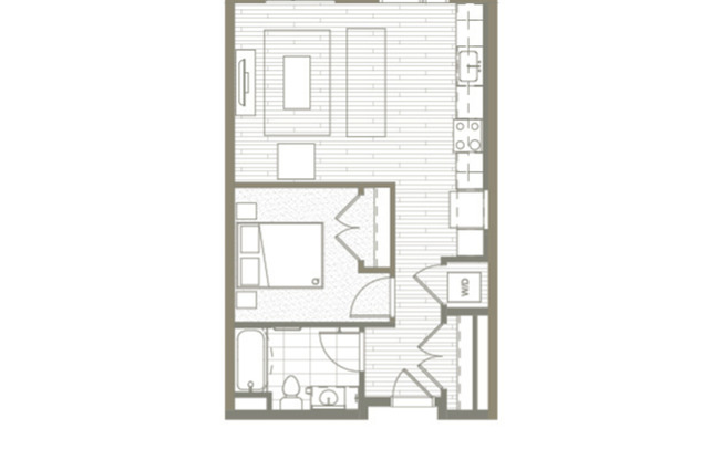 1 bed, 1 bath, 645 sqft, $1,875, Unit 507
