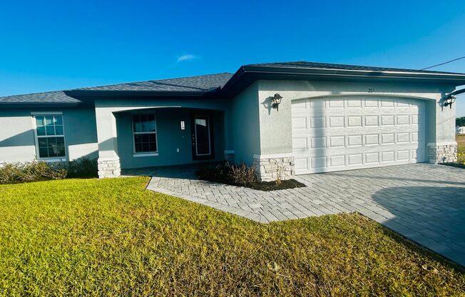 Cape Coral - Newer Single-Family Home - 3 bedrooms plus an office/den & 2 bathrooms