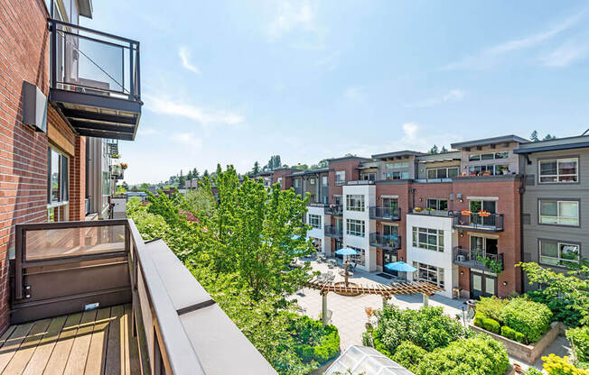 Balconies With City Views at The Corydon, Seattle, Washington