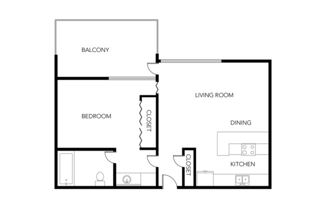 1 bed, 1 bath, 630 sqft, $2,095, Unit 026