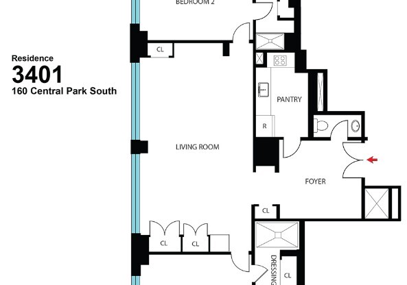 2 beds, 3.5 baths, 1,900 sqft, $40,000, Unit 3401