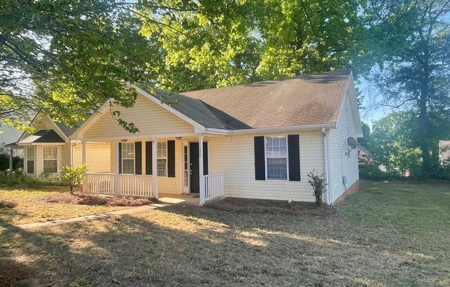 Charming ranch-style 2 Bedroom 1 Bath home in Pineville offering comfortable single-level living.