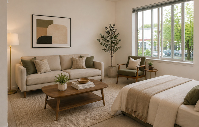 Studio, 1 bath, 460 sqft, $1,595, Unit 202