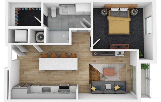 1 bed, 1 bath, 655 sqft, $1,824