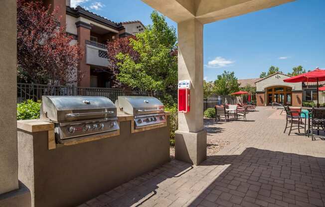 Two Outdoor Gas Barbecues at Broadstone Towne Center, Albuquerque, New Mexico