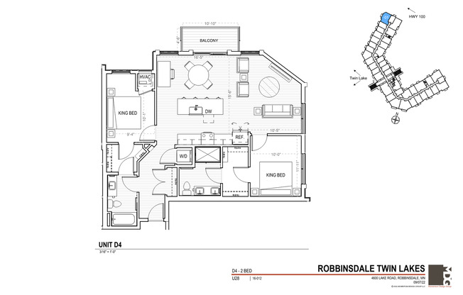2 beds, 2 baths, 1,102 sqft, $2,205, Unit 201