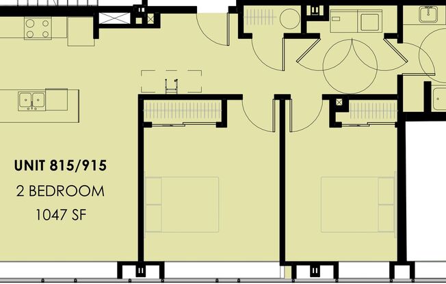2 beds, 1 bath, 902 sqft, $4,990, Unit 410-915