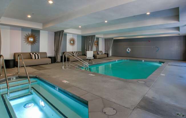 Pool and Spa, at Legendary Glendale Apartments in Glendale, California