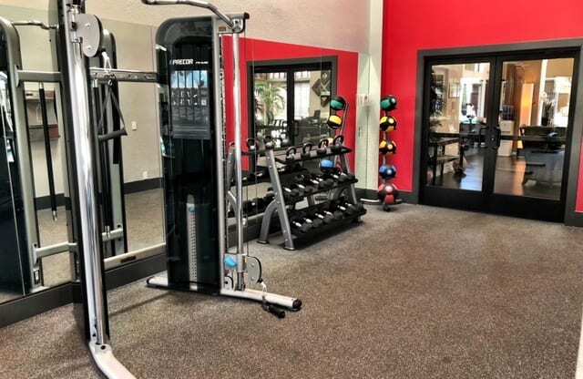 Fitness center- free weights, weighted machines