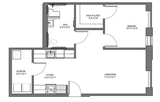 1 bed, 1 bath, 680 sqft, $2,480, Unit 622