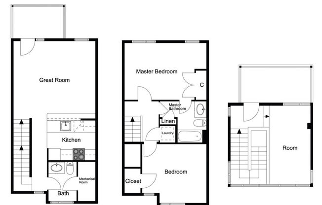 2 beds, 1.5 baths, 1,490 sqft, $2,476