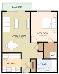 1 bed, 1 bath, $2,295