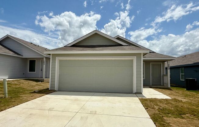 Brand NEW 4-bedroom, 2-bathroom home for lease in a fabulous New Braunfels neighborhood!
