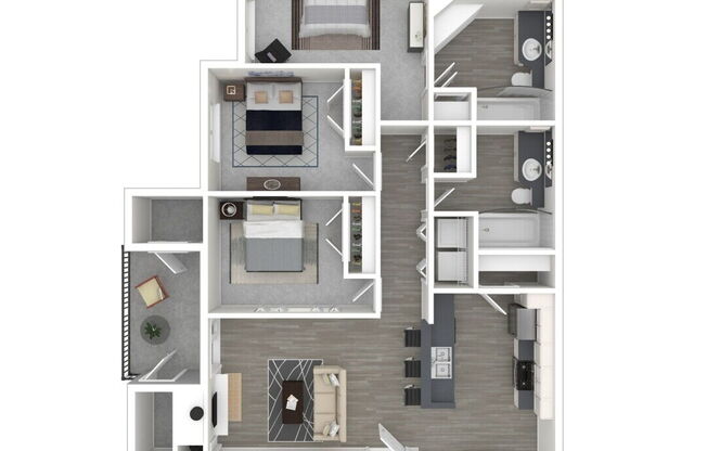 3 beds, 2 baths, 1,257 sqft, $2,395