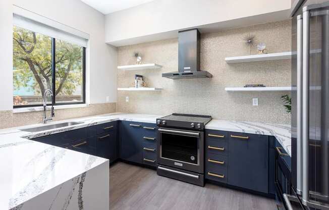 Modern Kitchen at Towers at Costa Verde Apartments, San Diego, 92122