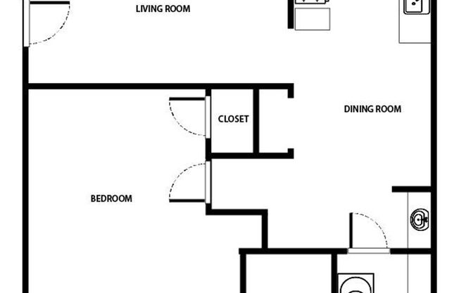 1 bed, 1 bath, 1,000 sqft, $835