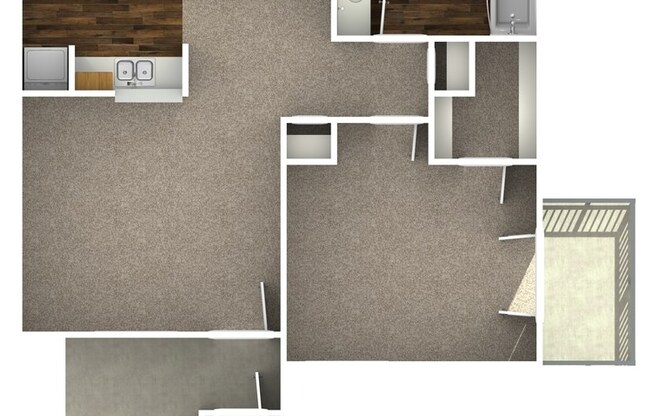 1 bed, 1 bath, 700 sqft, $879