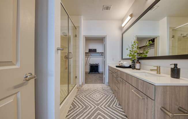 Modern Bathroom at The Retreat at the Rim in San Antonio, TX