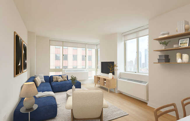 Living Room with Hard Surface Flooring
