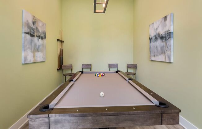 Game Room with Billiard Table at Ardmore at the Trail, Indian Trail, North Carolina
