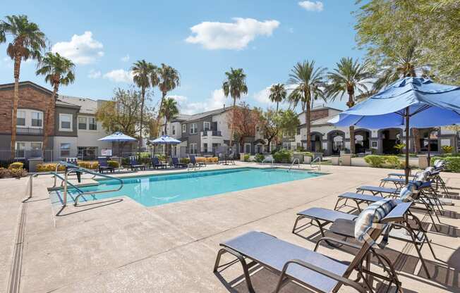 Resort style pool at Verona Apartments