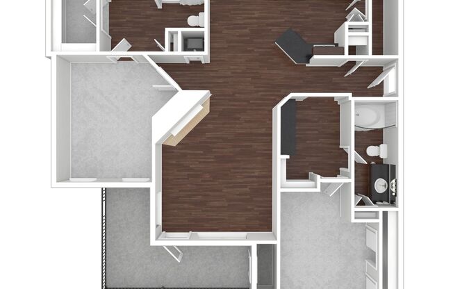 2 beds, 2 baths, 1,186 sqft, $1,610