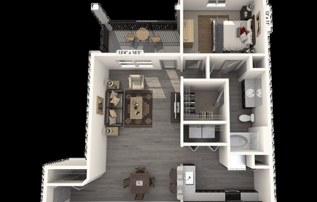 1 bed, 1 bath, 787 sqft, $1,149