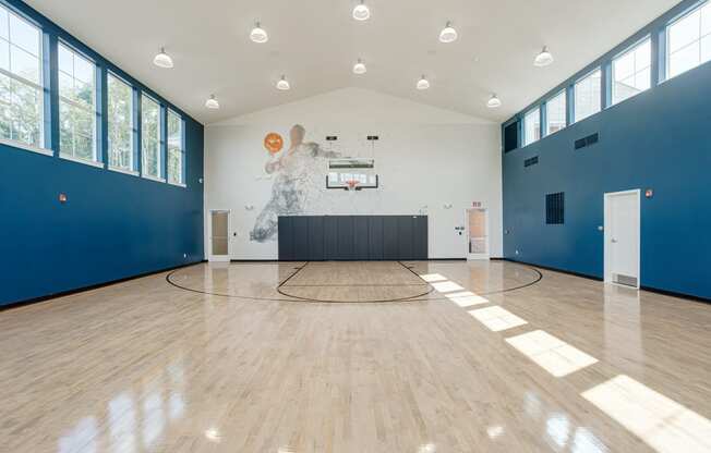 Indoor Basketball Court at Whetstone Flats, Nashville, TN