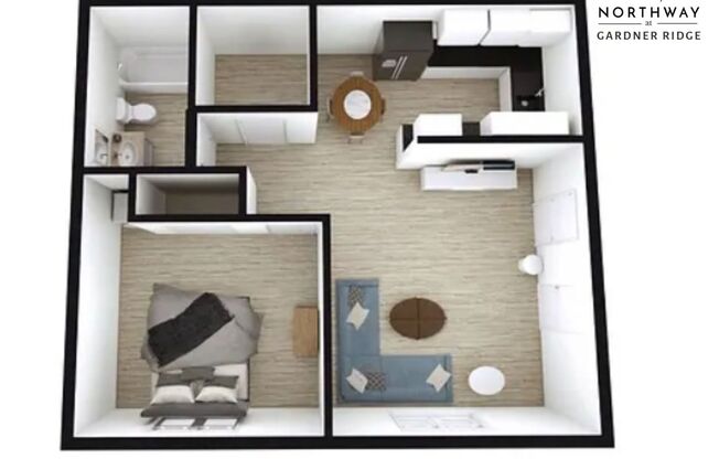 1 bed, 1 bath, 750 sqft, $1,150, Unit 4100-D