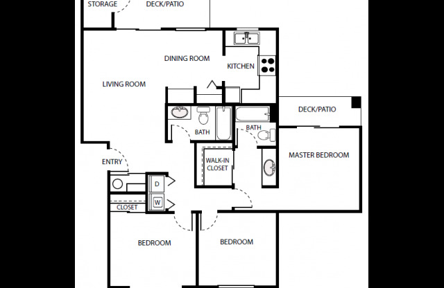 3 beds, 2 baths, 1,095 sqft, $2,063
