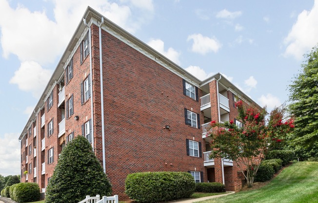 Exterior view of residential buildings at Westmont Commons apartments for rent in Asheville, NC