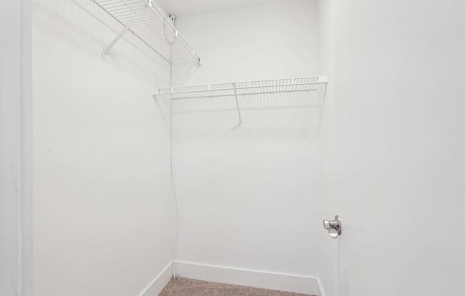 Closet with shelving