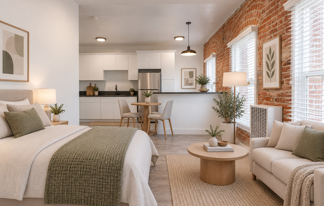12th St Apartments | Newly Remodeled Apartments with Brick Exposure
