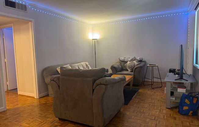 Great location for $2200/month  - 2bd/1ba with TWO assigned parking spaces (tandem spaces)