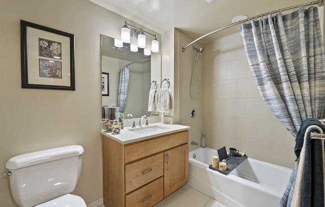 a bathroom with a toilet sink and bathtub