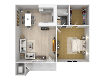 1 bed, 1 bath, 650 sqft, $1,115