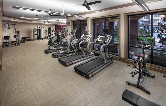 Fitness Center with Peloton Bike